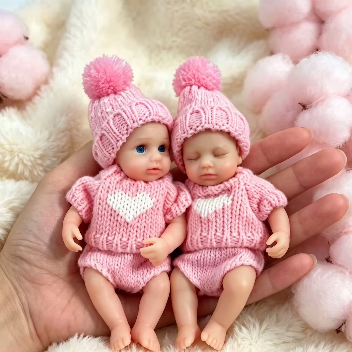 Posy & Pip 6" Mini Silicone Reborn Twins