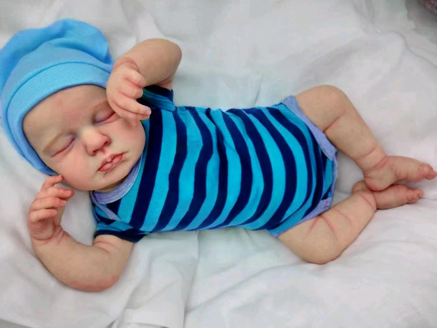 Leo 19" Sleeping Reborn Baby Doll